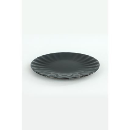 Set da tavola 24 pezzi, nero in grès