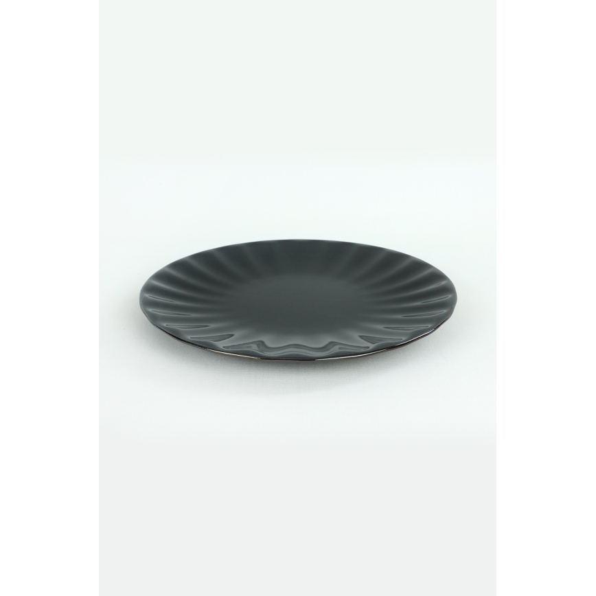 Set da tavola 24 pezzi, nero in grès