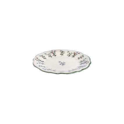 Set da tavola 24 pz bianco/verde/rosso/porcellana