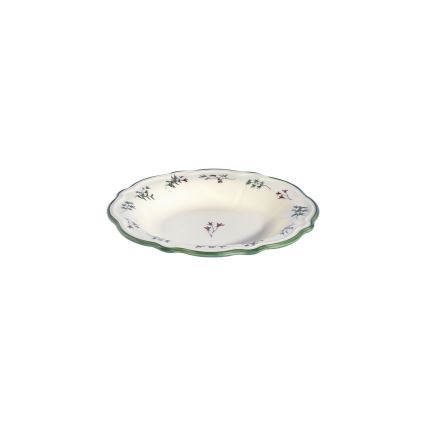 Set da tavola 24 pz bianco/verde/rosso/porcellana