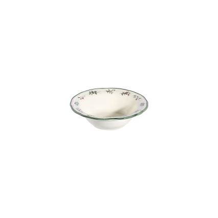 Set da tavola 24 pz bianco/verde/rosso/porcellana