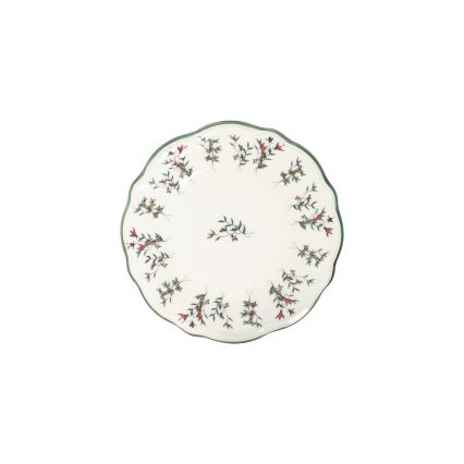 Set da tavola 24 pz bianco/verde/rosso/porcellana