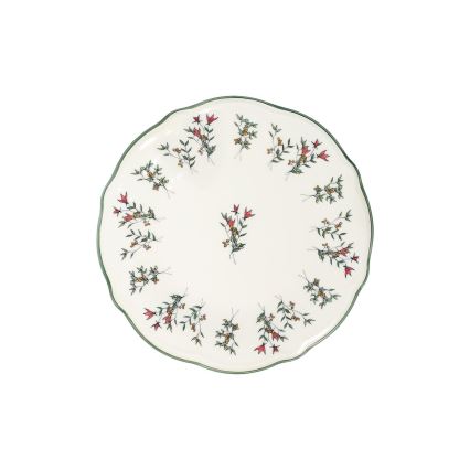 Set da tavola 24 pz bianco/verde/rosso/porcellana