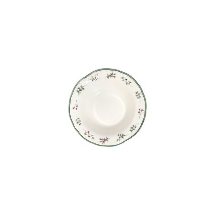 Set da tavola 24 pz bianco/verde/rosso/porcellana