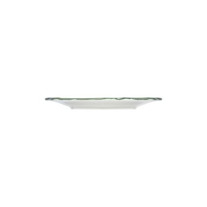 Set da tavola 24 pz bianco/verde/rosso/porcellana