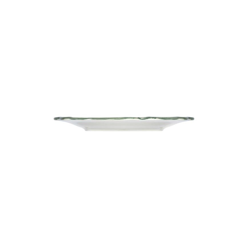 Set da tavola 24 pz bianco/verde/rosso/porcellana