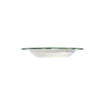 Set da tavola 24 pz bianco/verde/rosso/porcellana