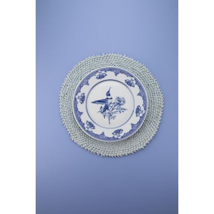 Set da tavola 26 pezzi, porcellana, bianco/blu