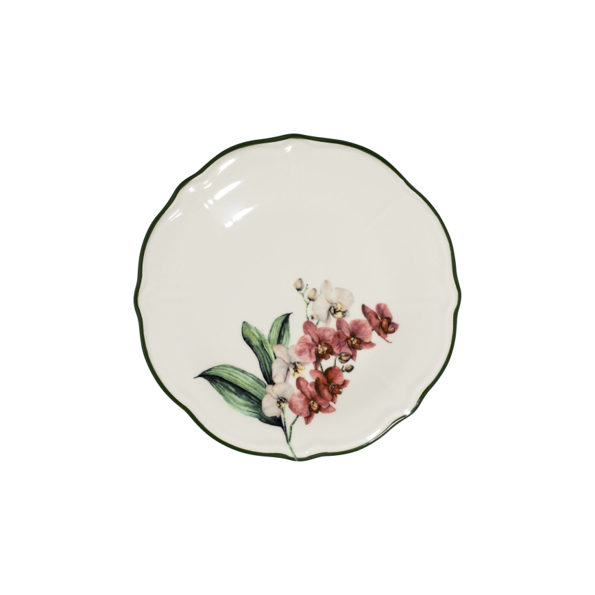 Set da tavola 27 pezzi rosa/bianco/porcellana