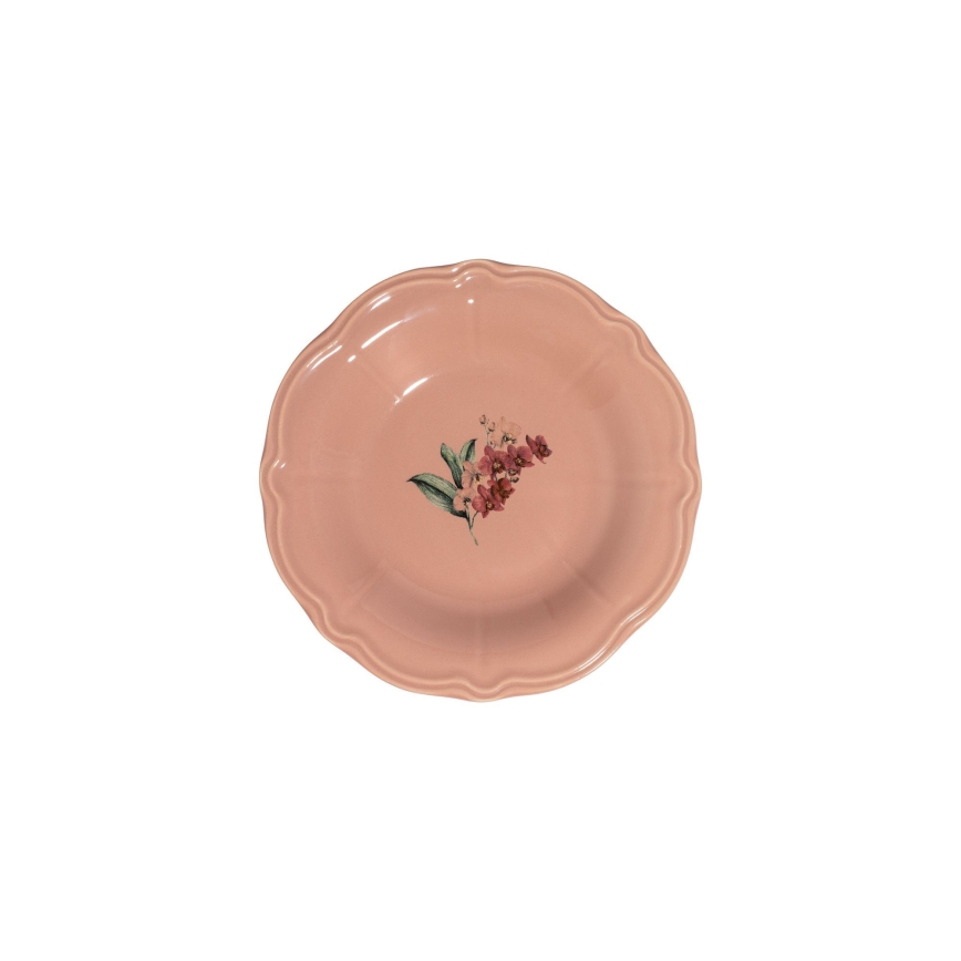 Set da tavola 27 pezzi rosa/bianco/porcellana