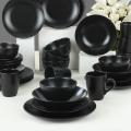 Set da tavola 30 pezzi nero/ceramica