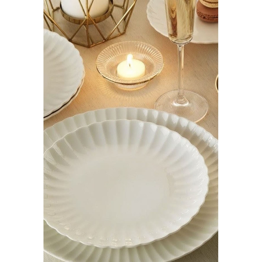 Set da tavola 52 pezzi bianco/porcellana
