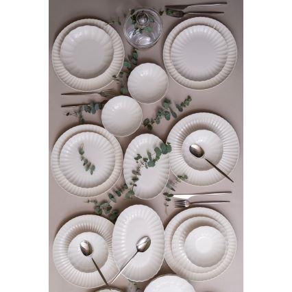 Set da tavola 52 pezzi bianco/porcellana
