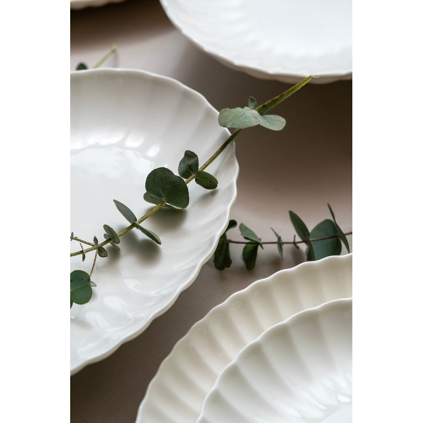 Set da tavola 52 pezzi bianco/porcellana