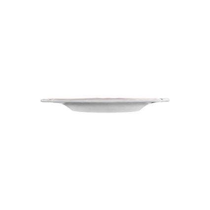 Set da tavola 53 pezzi, bianco/argento, in porcellana