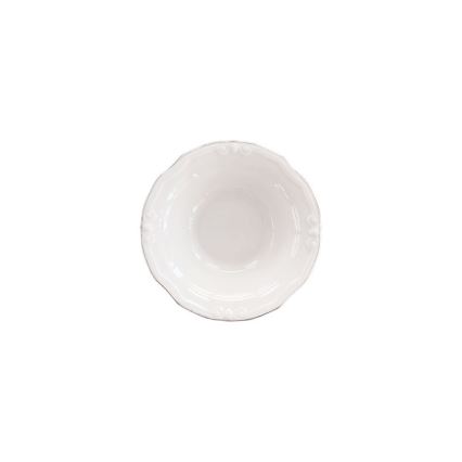 Set da tavola 53 pezzi, bianco/argento, in porcellana