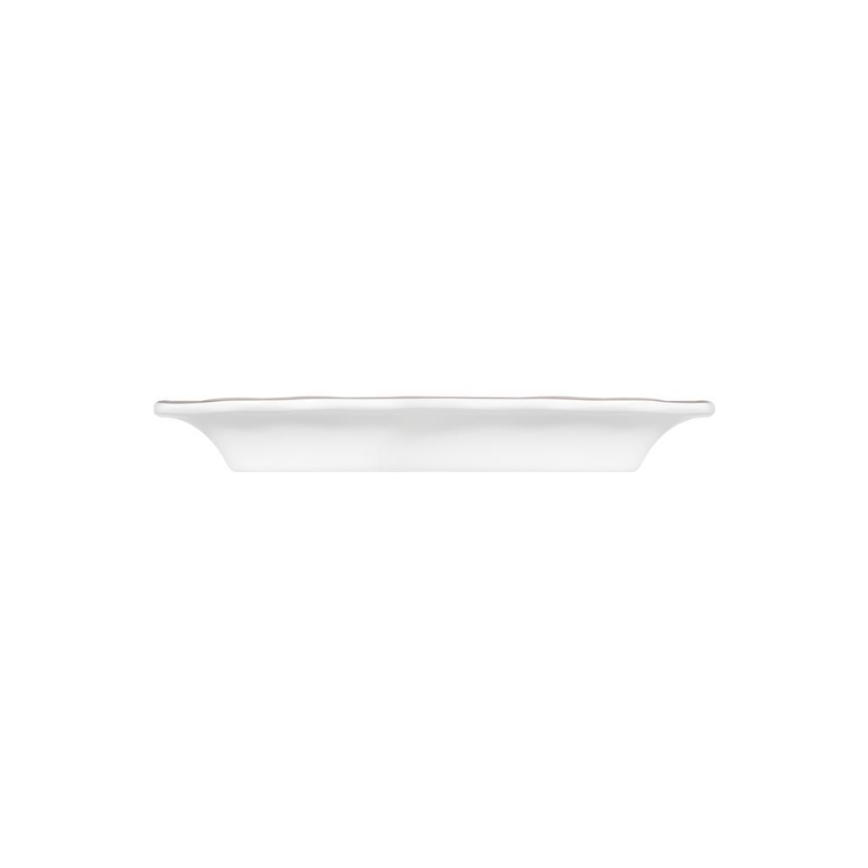 Set da tavola 53 pezzi, bianco/argento, in porcellana