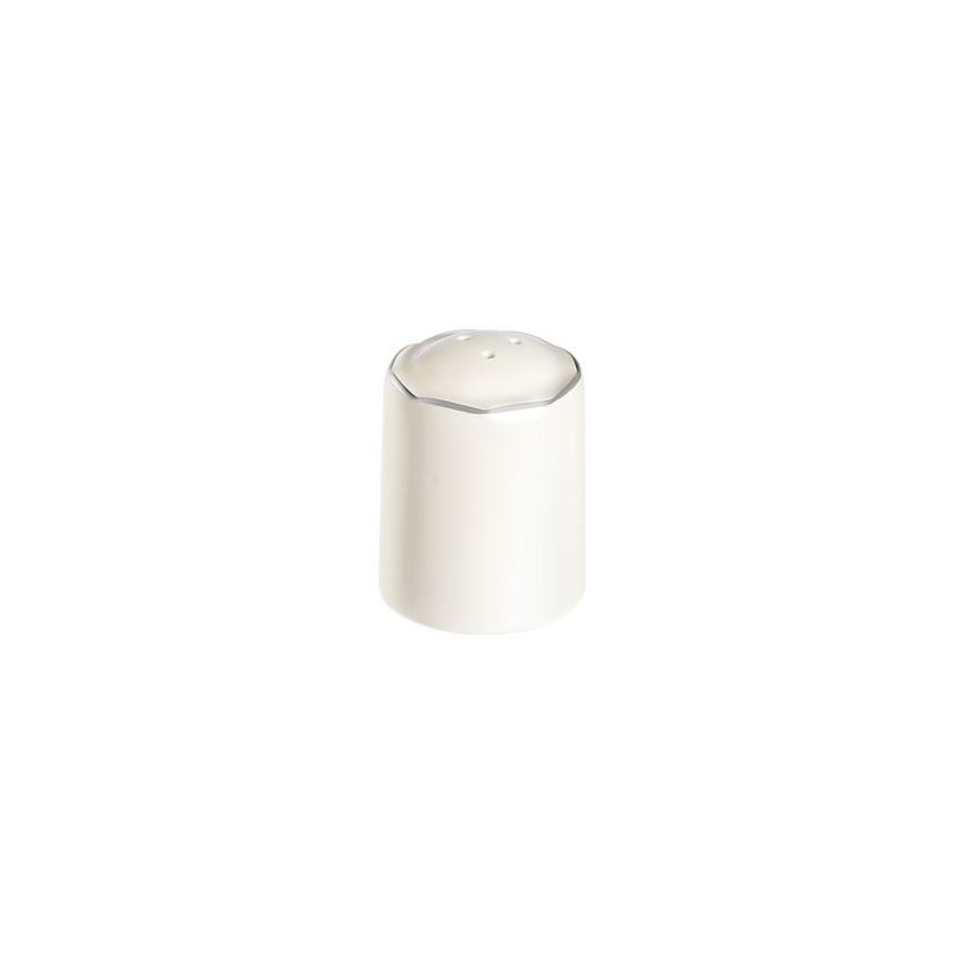 Set da tavola 53 pezzi, bianco/argento, in porcellana