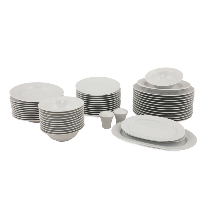 Set da tavola 53 pezzi bianco/porcellana