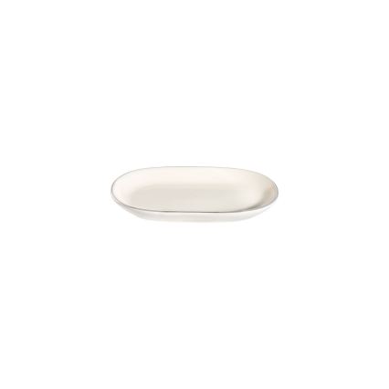 Set da tavola 53 pezzi crema/argento/porcellana