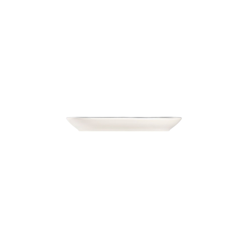 Set da tavola 53 pezzi crema/argento/porcellana
