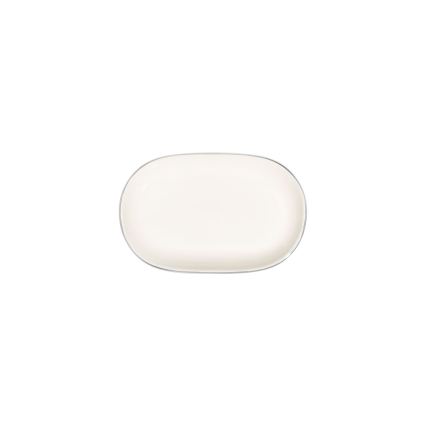 Set da tavola 53 pezzi crema/argento/porcellana