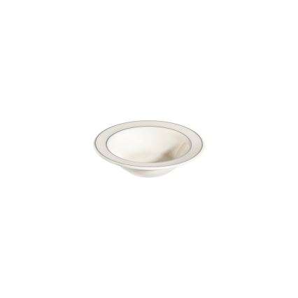 Set da tavola 53 pezzi crema/argento/porcellana