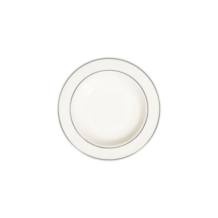 Set da tavola 53 pezzi crema/argento/porcellana