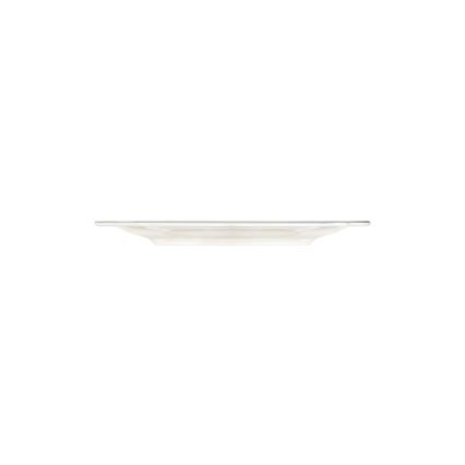 Set da tavola 53 pezzi in porcellana, bianco con dettagli argento