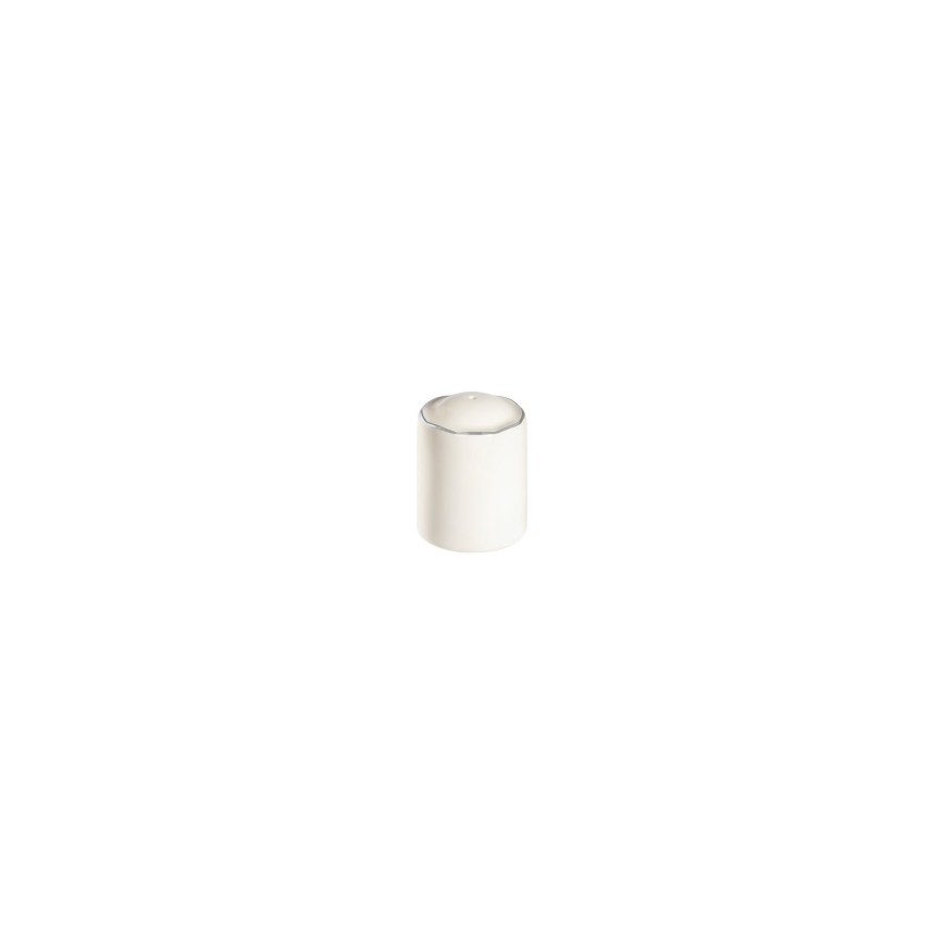 Set da tavola 53 pezzi in porcellana, bianco con dettagli argento