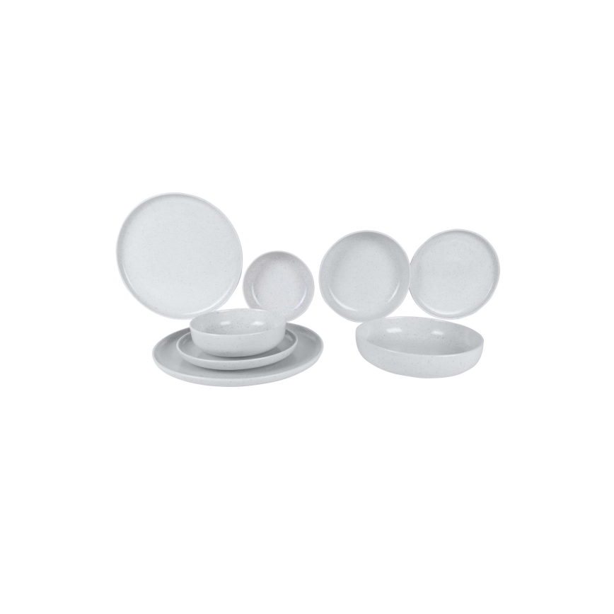 Set da tavola 8 pezzi beige/porcellana