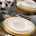 Set da tavola 83 pezzi, bianco/rame/porcellana