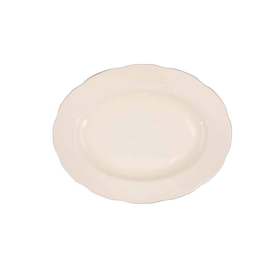 Set da tavola 83 pezzi, bianco/rame/porcellana