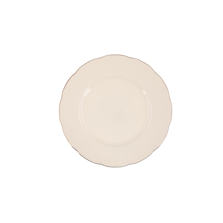 Set da tavola 83 pezzi, bianco/rame/porcellana