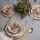 Set da tavola in ceramica, 24 pezzi, marrone