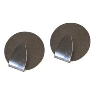 Set di 2 ganci da parete TORO cromo opaco