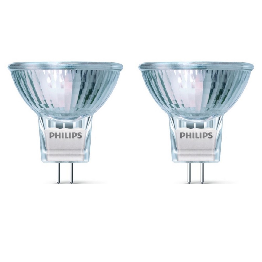 SET di 2 lampadine industriale Philips GU4/35W/12V