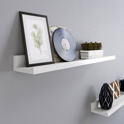 Set di 2 mensole da parete SHELFY bianche