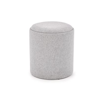 Set di 2 pouf AVIKO, Ø 38/45 cm, grigio/beige