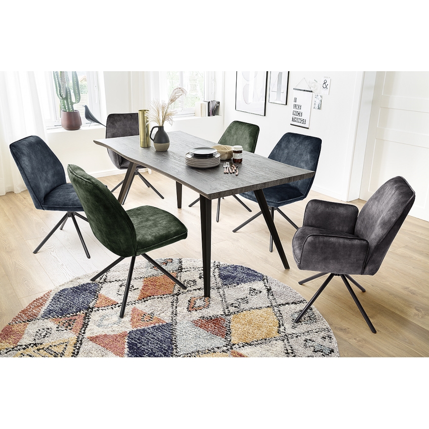 Set di 2 sedie da pranzo NEXORO, antracite