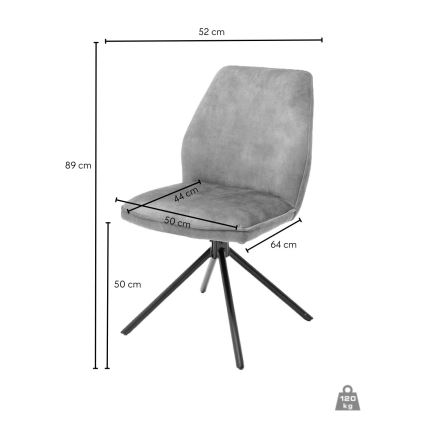 Set di 2 sedie da pranzo NEXORO, arancione