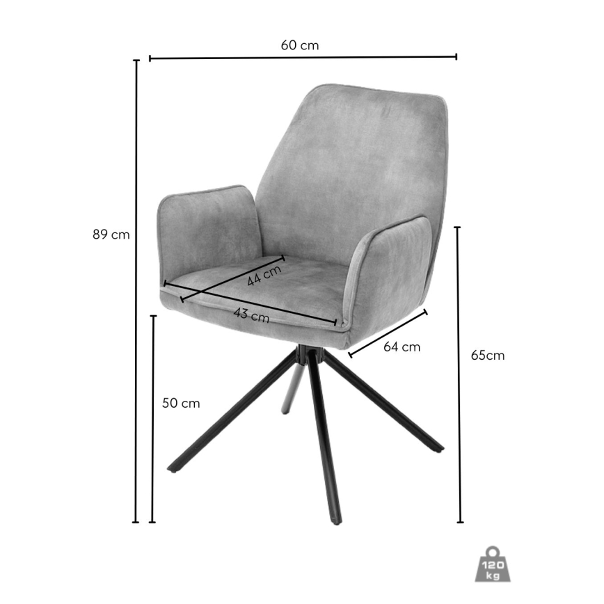 Set di 2 sedie da pranzo NEXORO, arancioni