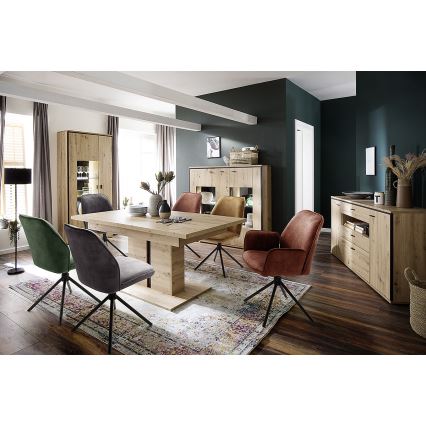 Set di 2 sedie da pranzo NEXORO, rosse