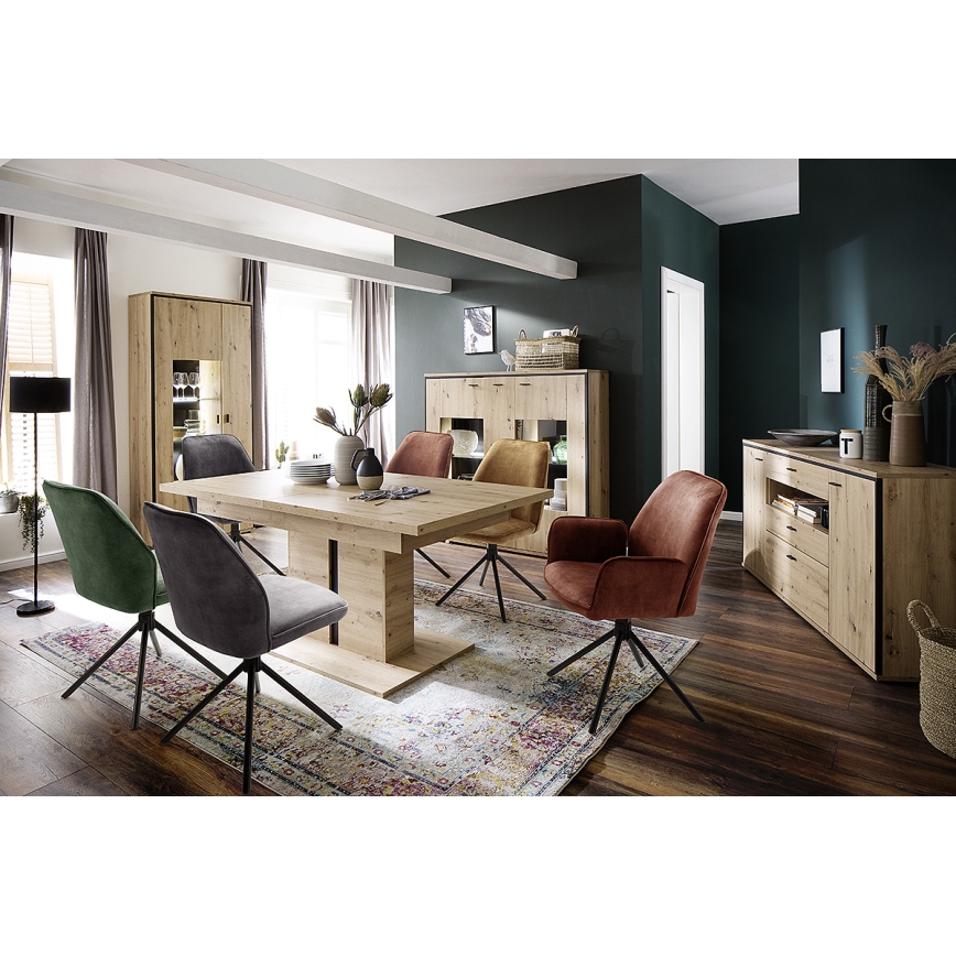 Set di 2 sedie da pranzo NEXORO, rosse