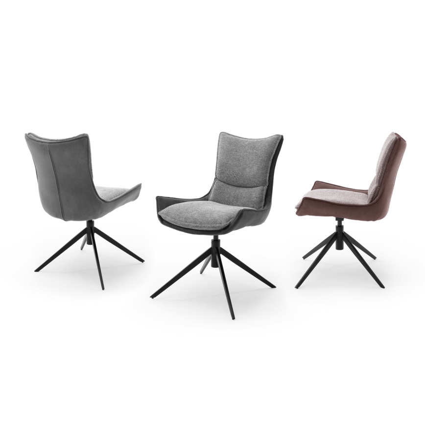 Set di 2 sedie ZAIRA, antracite