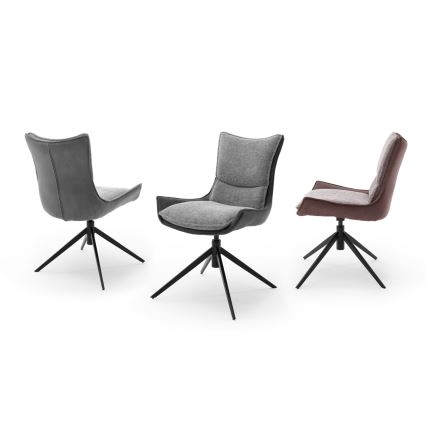 Set di 2 sedie ZAIRA, marrone/rosso