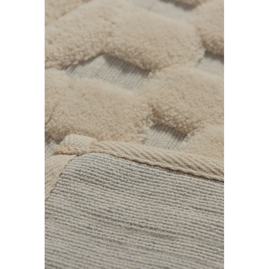 Set di 2 tappetini da bagno BAMBI 60/100 cm beige