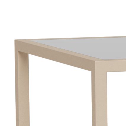Set di 2 tavolini da salotto SARON 90x50 cm, grigio/trasparente