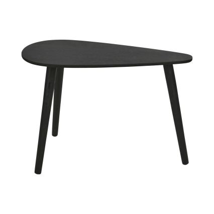Set di 2 tavolini da salotto SOLE 60/80x30/40 cm nero