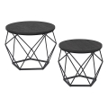 Set di 2 tavolini da salotto TALIA neri